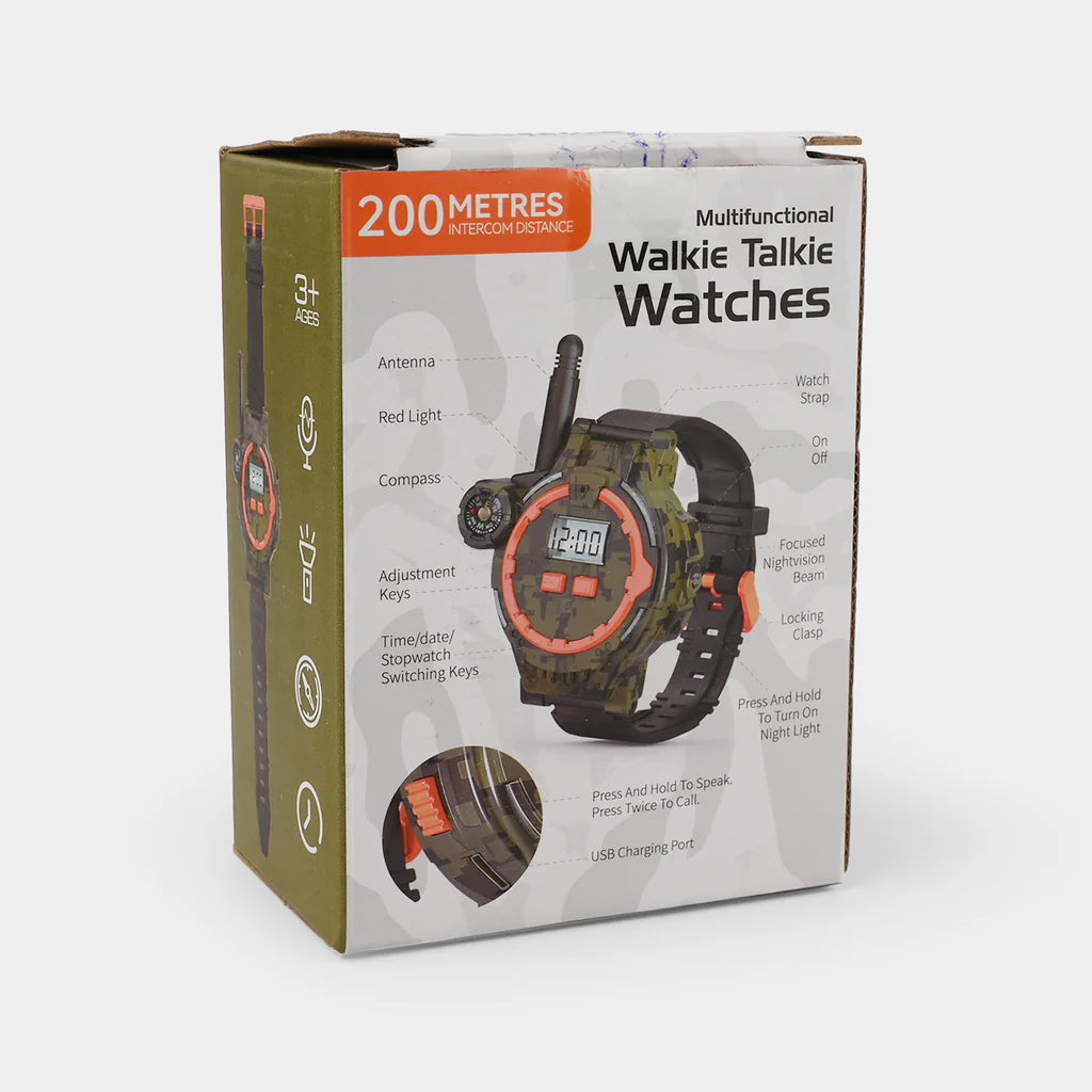 Rechargeable Walkie Talkie Watches for Kids Two-Way Radio