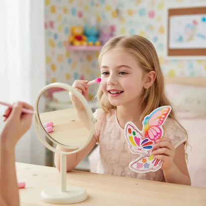 Butterfly Makeup Kit Portable Vanity Case for Kids