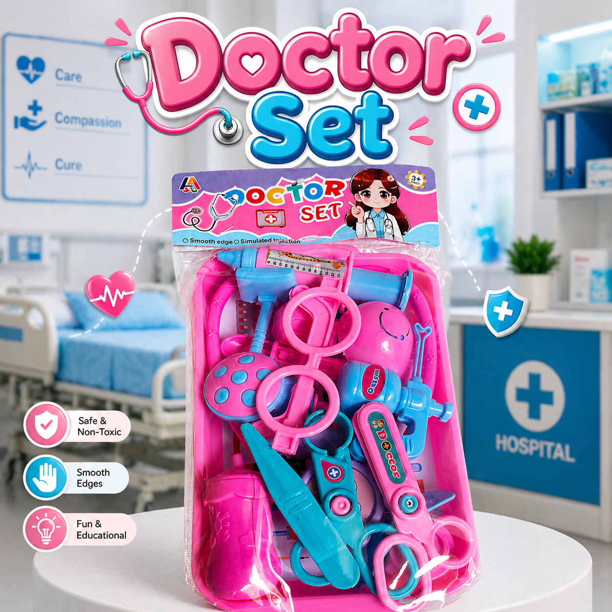 Toynix Doctor Play Toy Set for Kids Role Play 509AB