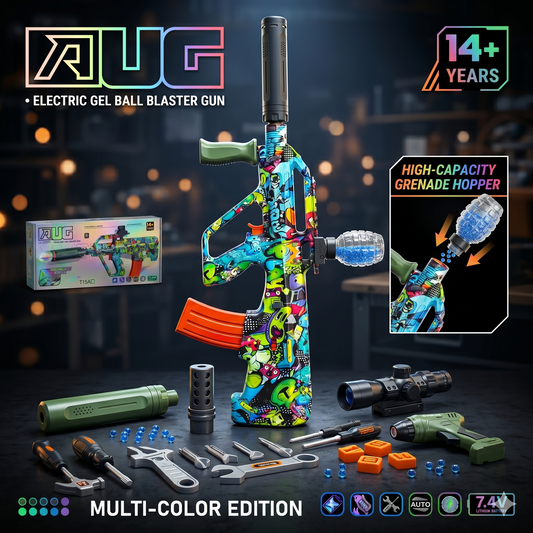 RUG T15A Automatic Electric Gel Ball Blaster Graffiti Design