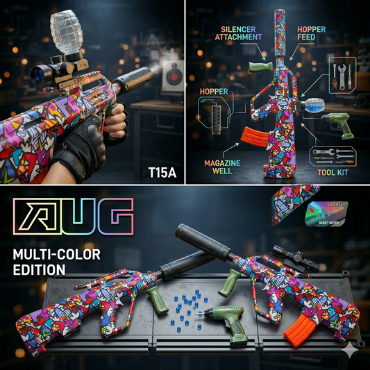 RUG T15A Automatic Electric Gel Ball Blaster Graffiti Design