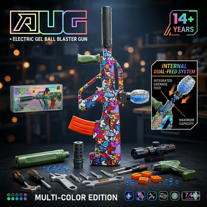 RUG T15A Automatic Electric Gel Ball Blaster Graffiti Design