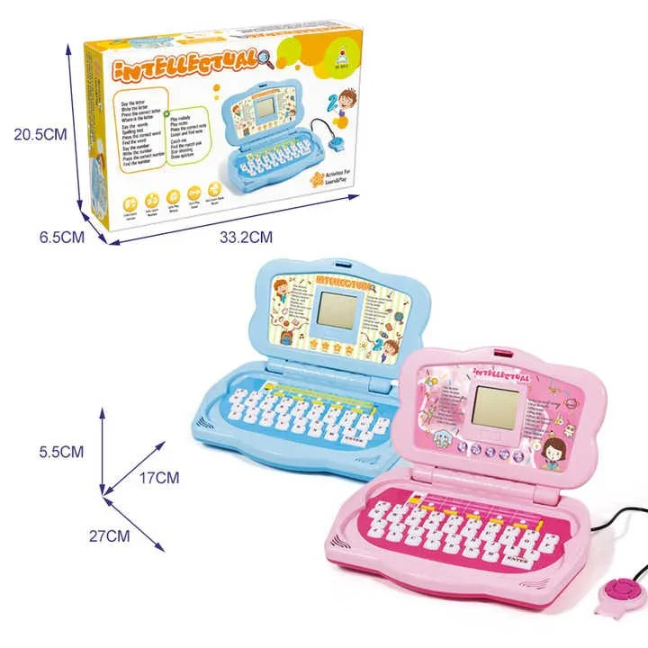 Reasonable Educational Learning Laptop with Mouse Pink