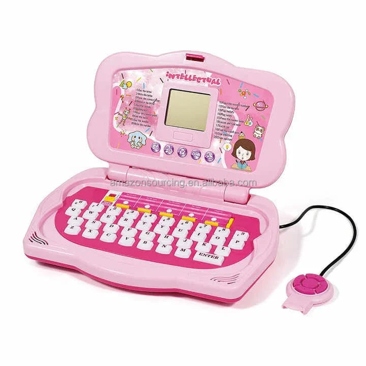 Reasonable Educational Learning Laptop with Mouse Pink