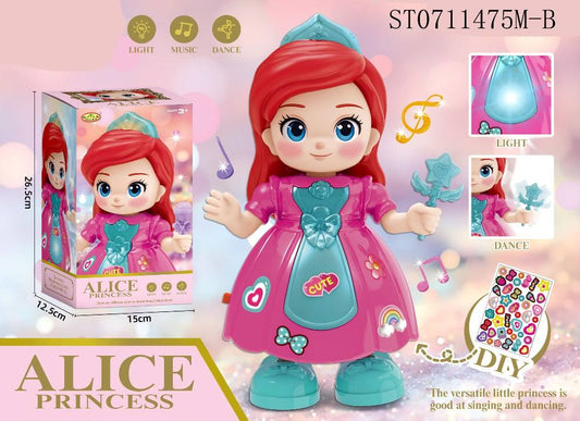 New Electric Multiple Color Dancing Princess with Light and Music for Kids