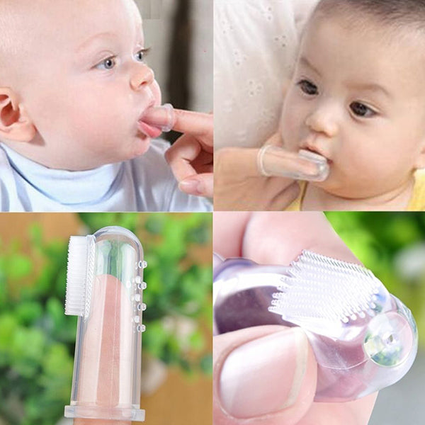 Mumlove Silicone Baby Finger Toothbrush 2 Piece Set