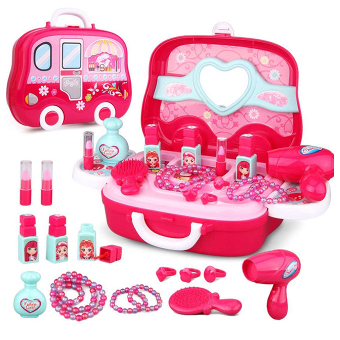 Beauty Pretend Play Briefcase Makeup Playset Pink