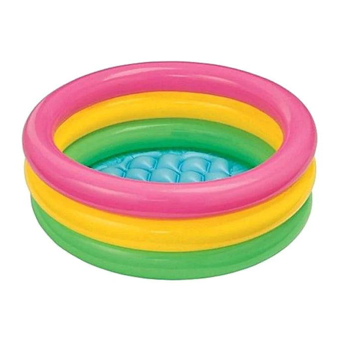 INTEX Sunset Glow Baby Pool ( 24” x 8.5″ )  ( 61cm x 22cm ) Inflated for 1 Baby