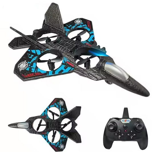 RC Plane Drone Jet Fighter 2.4GHz Quadcopter With 6-Axis Gyro 3D Flip