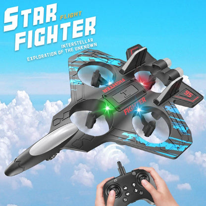 RC Plane Drone Jet Fighter 2.4GHz Quadcopter With 6-Axis Gyro 3D Flip