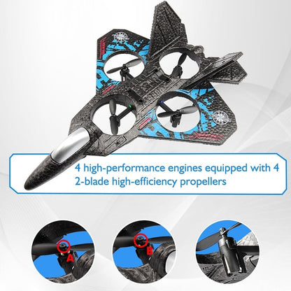 RC Plane Drone Jet Fighter 2.4GHz Quadcopter With 6-Axis Gyro 3D Flip
