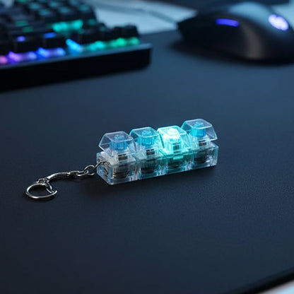Keyboard Fidget Stress Relief Keychain for Kids & Adults