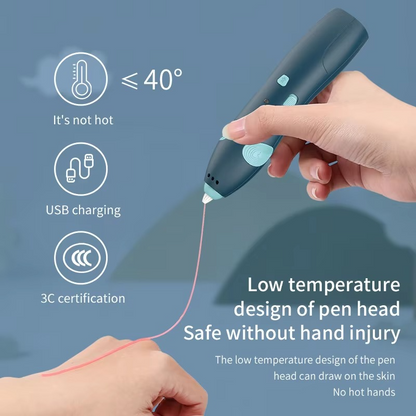 Toyify 3D Printing Pen for Kids Safe Low Temperature DIY Tool