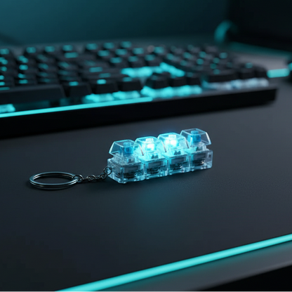 Keyboard Fidget Stress Relief Keychain for Kids & Adults