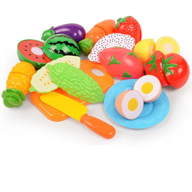 Reliable Kitchen Food Play Toy Cutting Fruit for Kid Children Gift Set