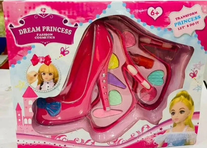 Toynix Barbie Shoe Makeup Cosmetic Set for Girls Pretend Play