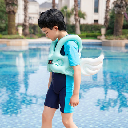 New Angel Wing Buoyancy Vest For 2-8 Years Boys Girls,Children Thickened PVC Drifting Life Vest,Swimming Floating