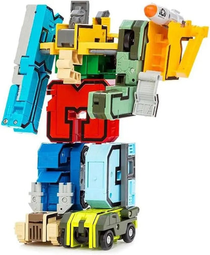 Toynix Transformer Robot With Number Figures Educational Toy Set