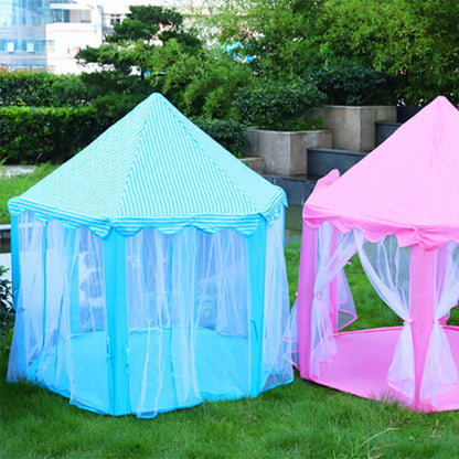 Princess Tent House for Girls with 50 soft balls blue