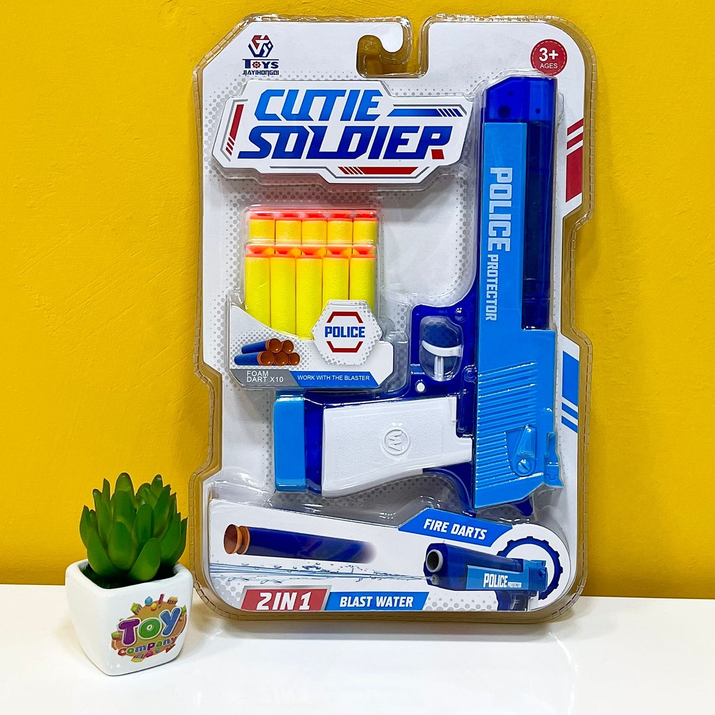 GT 2-in-1 Police Protector Soft Bullet and Water Gun