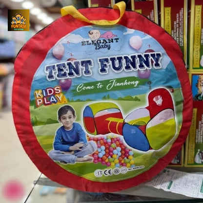 "Tent Funny" Kids Play Tunnel Tent Set + 50 soft balls