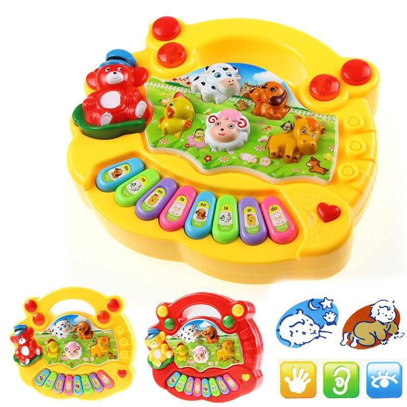 BABY KIDS MUSICAL EDUCATIONAL PIANO ANIMAL FARM DEVELOPMENTAL MUSIC TOYS