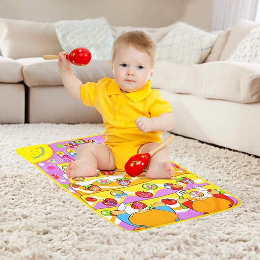 Musical Mat Educational Toy for English Letters & Words, ABC Learning and Sound Book, Interaction Learning Touch Play Game For Kids