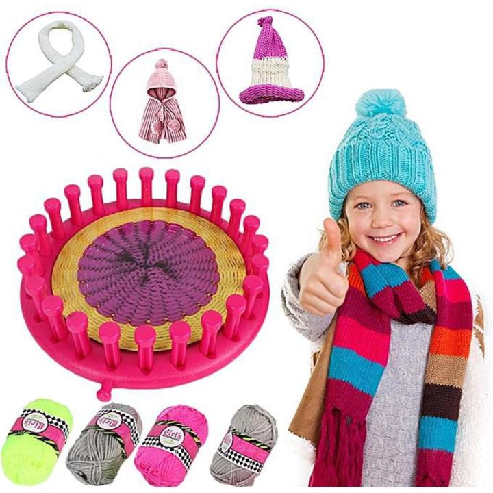 Girls Creator Knitted Scarf Maker Crochet Toy Set for Girls – Multi Color