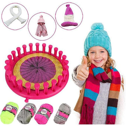 Girls Creator Knitted Scarf Maker Crochet Toy Set for Girls – Multi Color