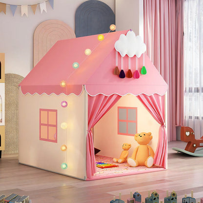 Kids Indoor Playhouse Tent  Portable Play With 50 soft Balls By Funtrix