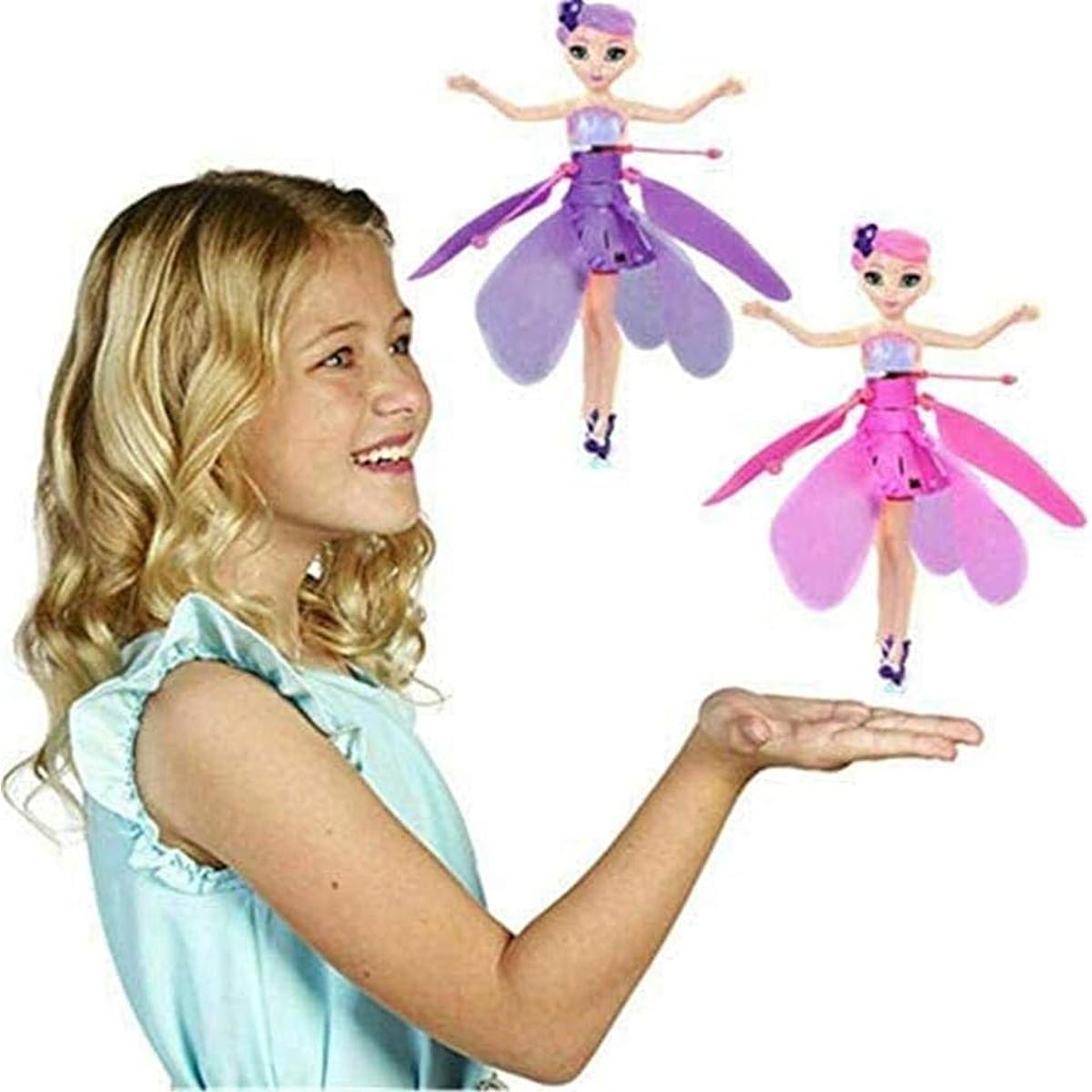 Flying Fairy Princess Doll With Hand Sensor Control And Led Ligh