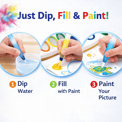 Planet Junior ColorDraw Magic Water Painting Set 6 Color Pads