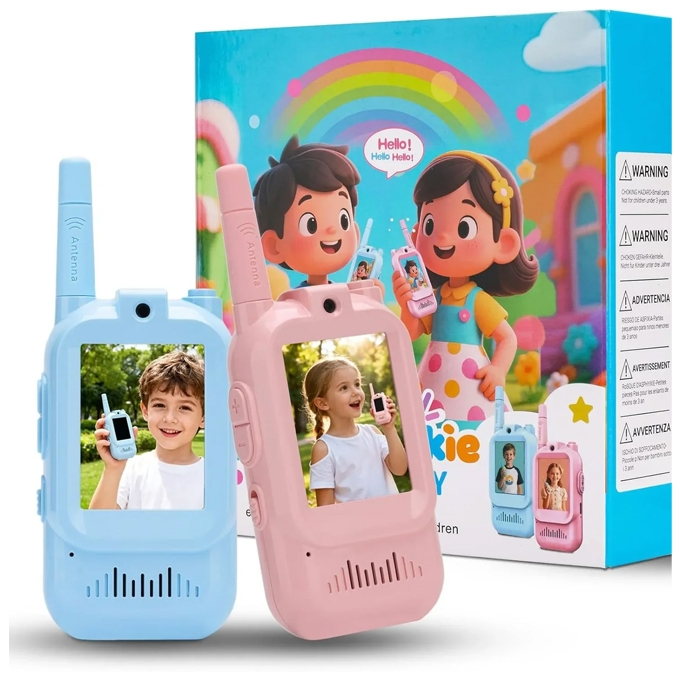 Toynix K300 2-Piece Rechargeable Kids Video Walkie Talkie Set