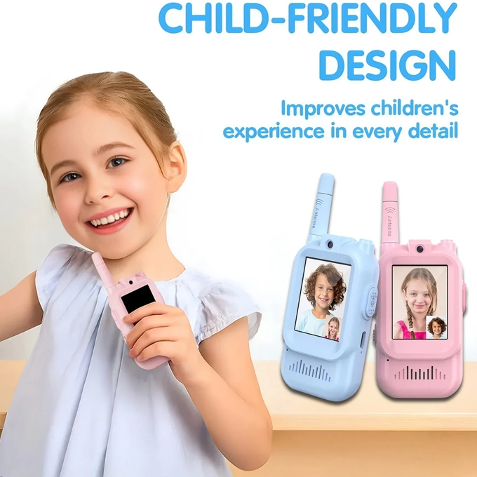 Toynix K300 2-Piece Rechargeable Kids Video Walkie Talkie Set
