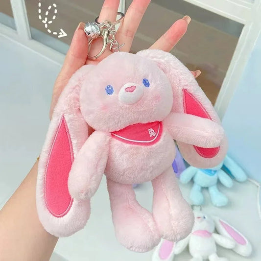 Produck Pulling Ears Rabbit Plush Toy Interactive Soft Stuffed Animal