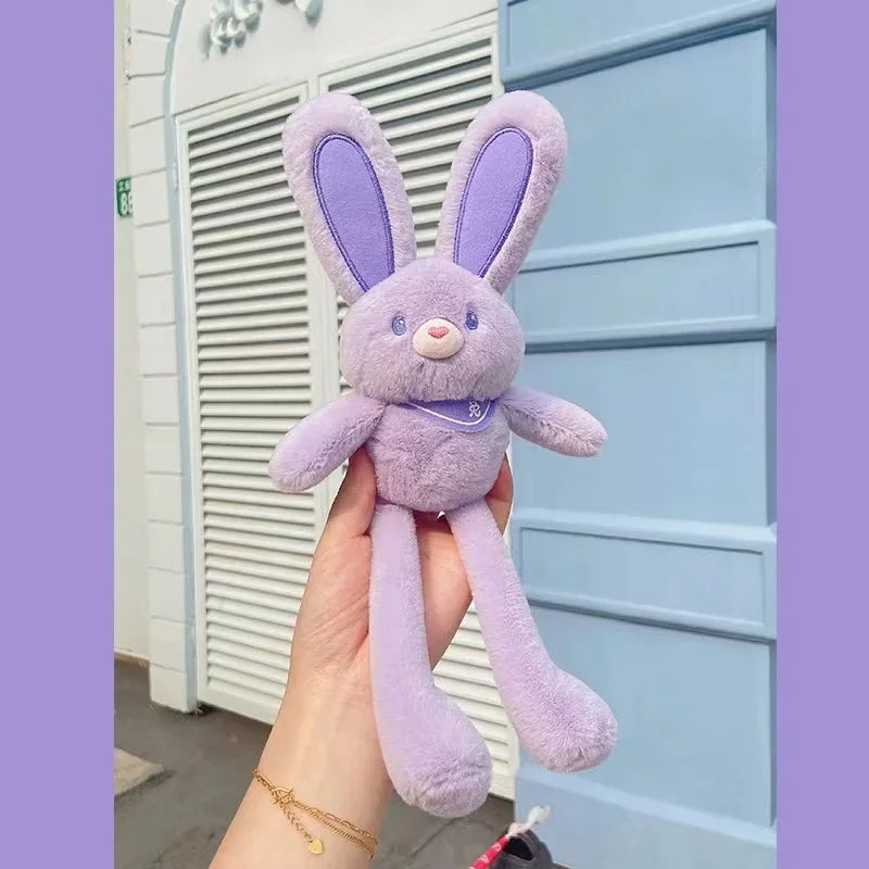 Produck Pulling Ears Rabbit Plush Toy Interactive Soft Stuffed Animal
