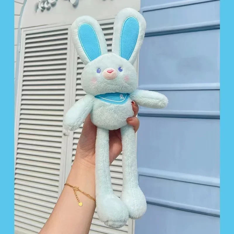 Produck Pulling Ears Rabbit Plush Toy Interactive Soft Stuffed Animal
