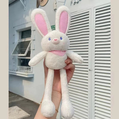 Produck Pulling Ears Rabbit Plush Toy Interactive Soft Stuffed Animal