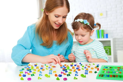 Educational Peg Board For Learning English Aplhabets Pin Board Kids