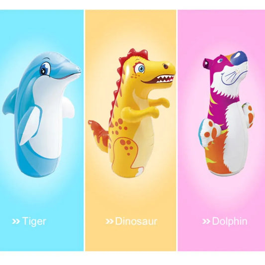 Intex Punching Bag, bouncer, Punching play toy kid, Catoon play, dolphin, tiger, dianasore, Animal toy for kid