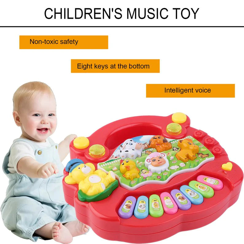 BABY KIDS MUSICAL EDUCATIONAL PIANO ANIMAL FARM DEVELOPMENTAL MUSIC TOYS
