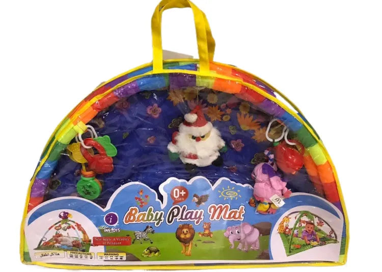 Baby Play Mat with Hanging Rattles For kids