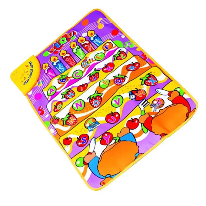 Musical Mat Educational Toy for English Letters & Words, ABC Learning and Sound Book, Interaction Learning Touch Play Game For Kids