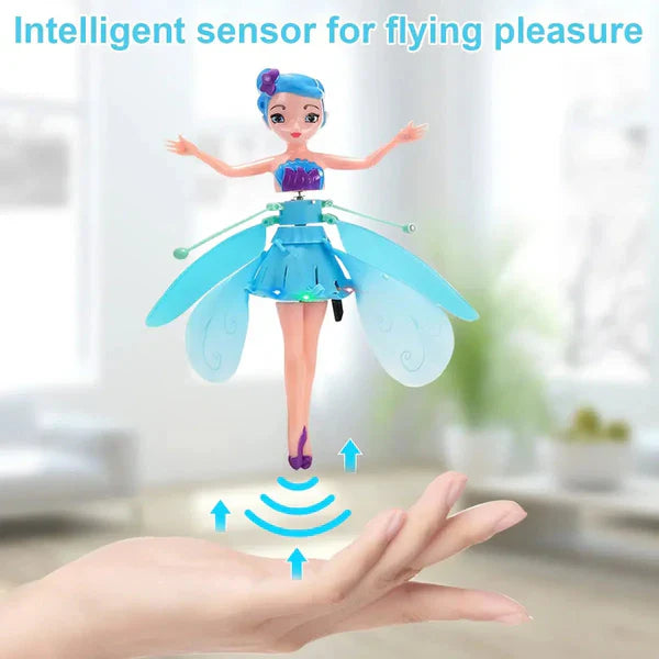 Flying Fairy Princess Doll With Hand Sensor Control And Led Ligh