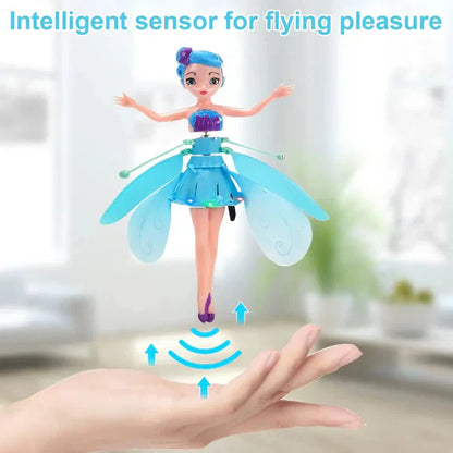 Flying Fairy Princess Doll With Hand Sensor Control And Led Ligh
