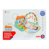 Huanger 3 in 1 Newborn Baby Play Gym, Toddler Activity Play Mat, Baby Piano Fitness Rack Matt for Infants
