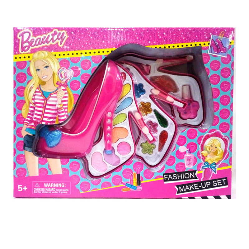 Barbie Shoe Makeup Cosmetic Set for Girls Pretend Play