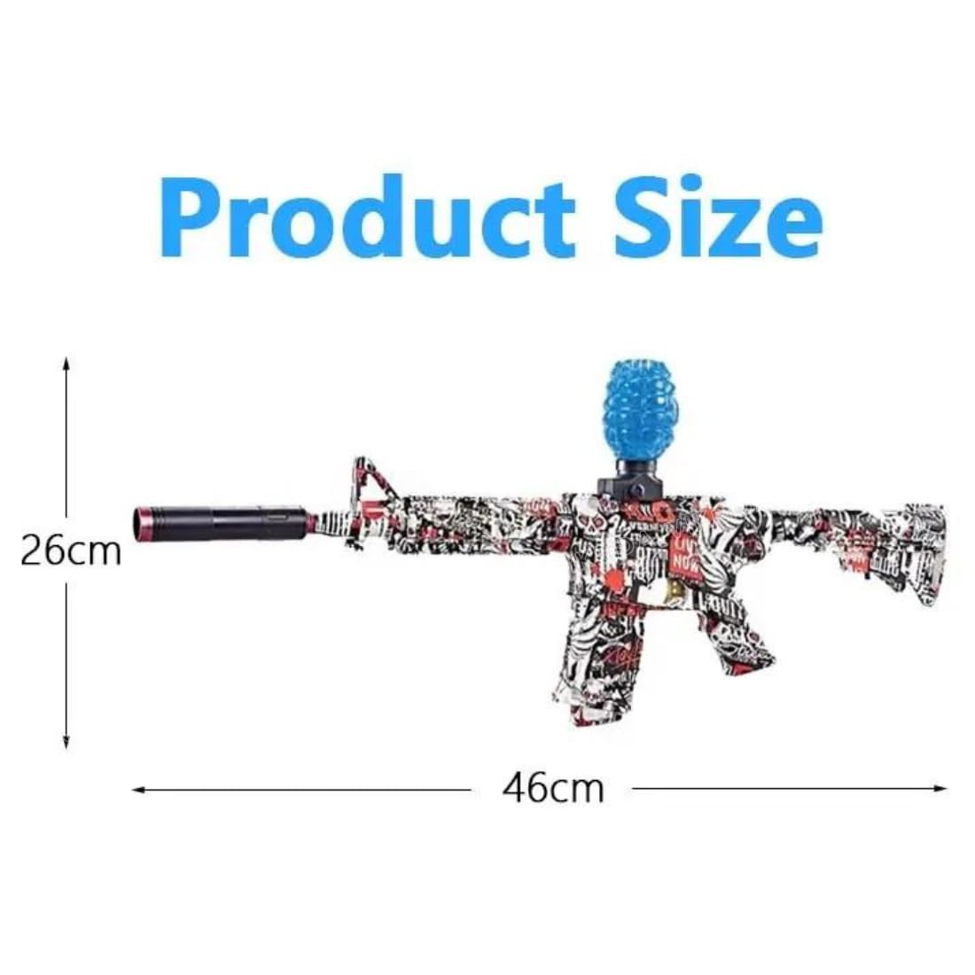 Planet Junior M4 Electric Gel Blaster Rifle Automatic Graffiti Edition