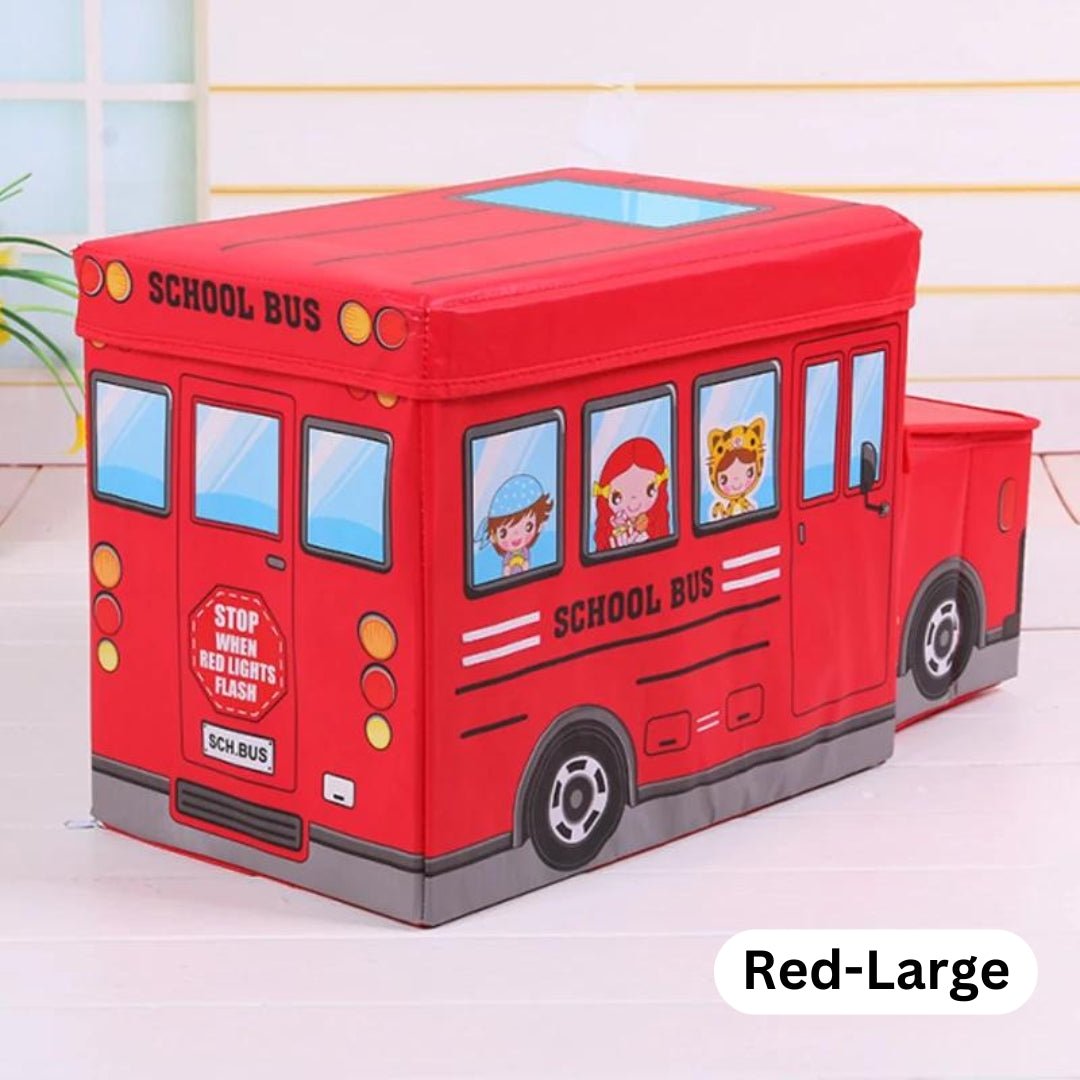 Planet Junior School Bus Toy Storage Box for Kids