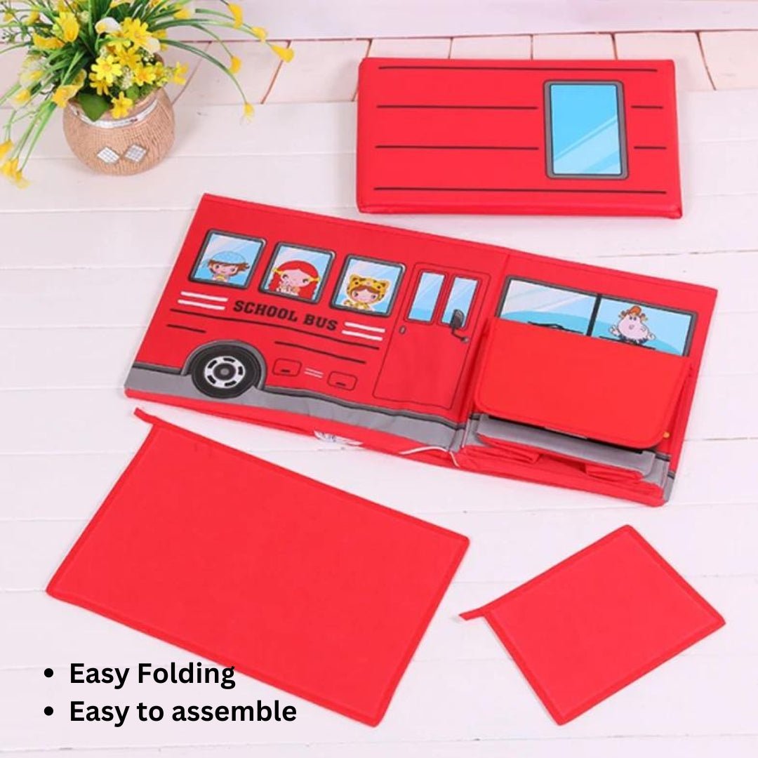Planet Junior School Bus Toy Storage Box for Kids